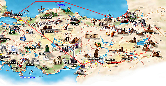10 Day tour of Eastern Turkey, Explore GaziAntep, Adiyaman, Nemrut ...